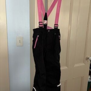 Gerry Weber Black Snow Pants with Pink Straps